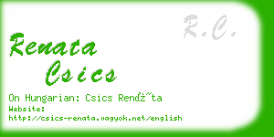 renata csics business card